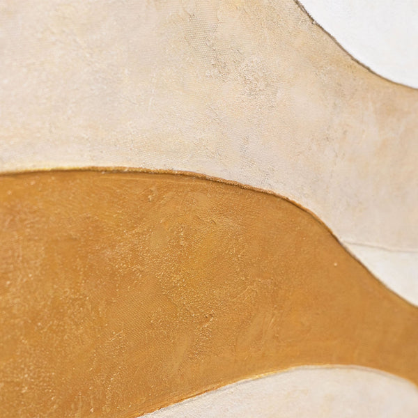 The painting “Heat Flow” – abstract plasticity of forms in contemporary minimalism