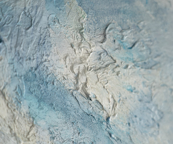 The painting "Under the Clouds" is a lyrical landscape with an emphasis on the sky
