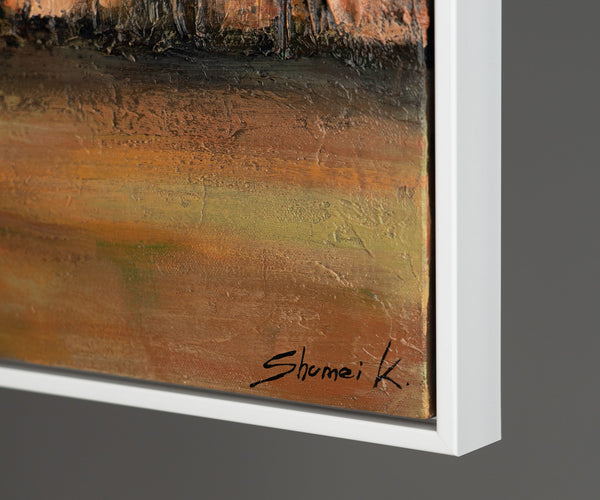 The painting "Under the Clouds" is a lyrical landscape with an emphasis on the sky