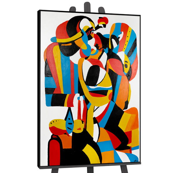 Painting "Expression of Form" - abstract geometry