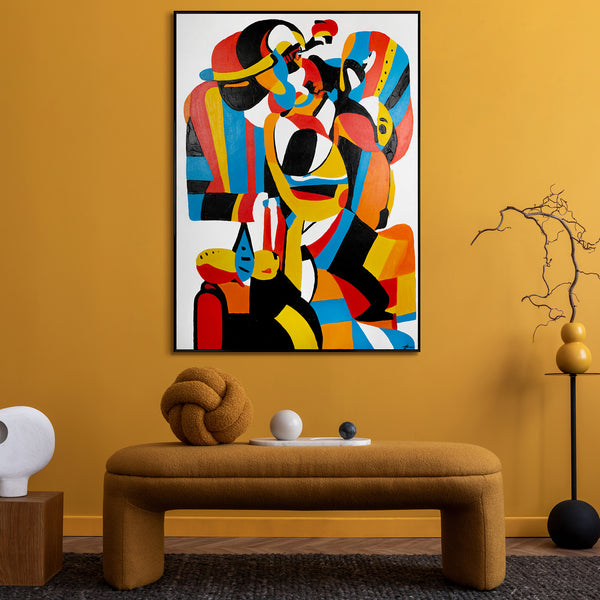 Painting "Expression of Form" - abstract geometry