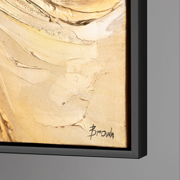 The painting "Waves of Time" is an abstract marine inspiration