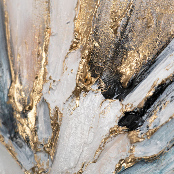 The painting "Impulse" is an abstract explosion of color and energy