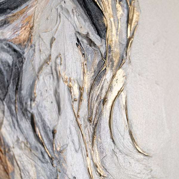 The painting "Energy of Motion" is an emotional impulse in the image of graceful horses