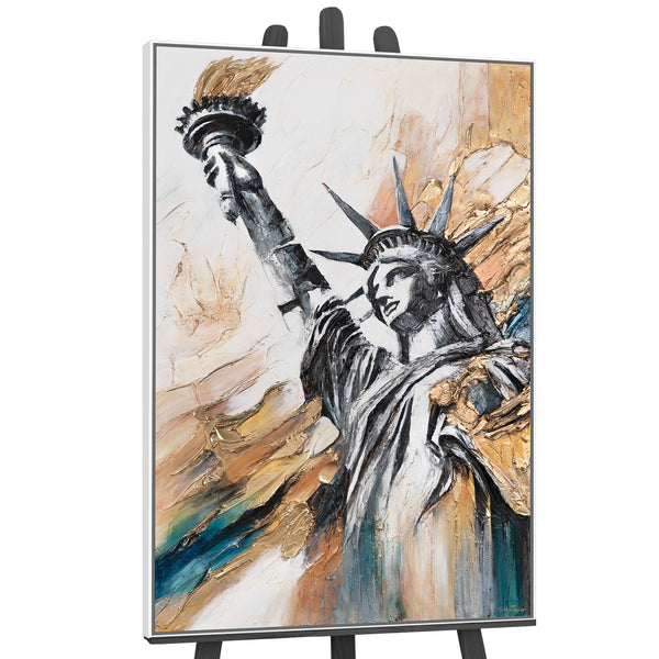 The painting "The Light of Freedom" is a powerful symbol of the era