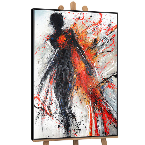 The painting "Burning Grace" - the fiery energy of movement