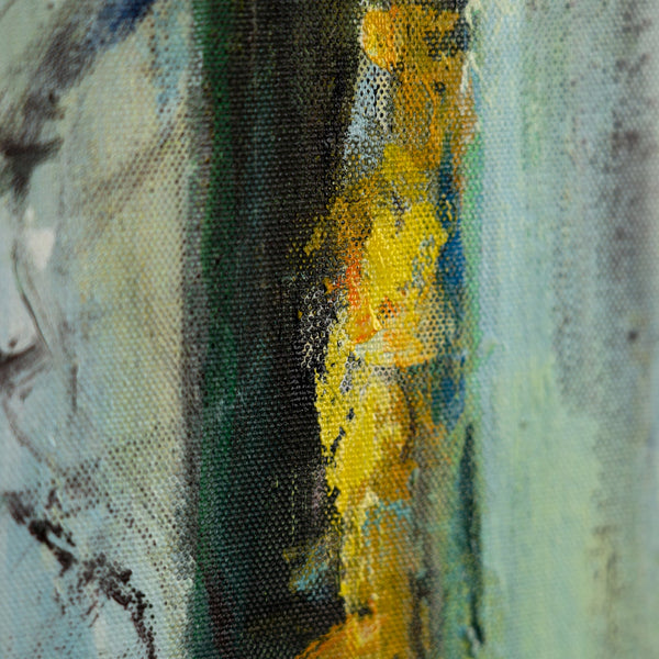 Painting "Forest Atmosphere" - landscape with fluorescent effect