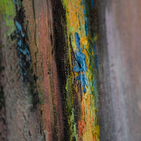 Painting "Forest Atmosphere" - landscape with fluorescent effect