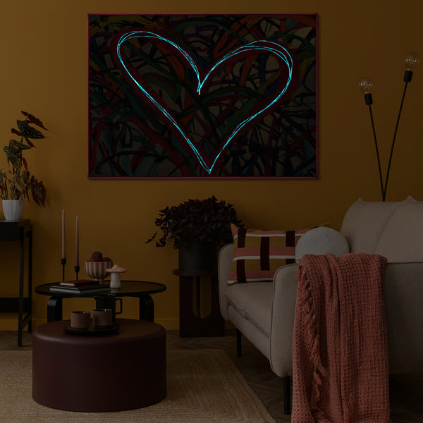 The painting "Dance of Hearts" - the day and night energy of feelings