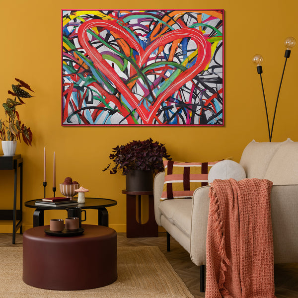The painting "Dance of Hearts" - the day and night energy of feelings