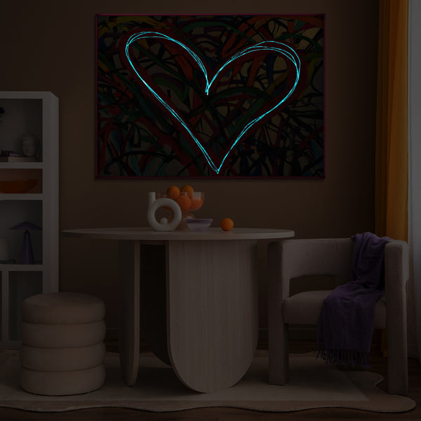 The painting "Dance of Hearts" - the day and night energy of feelings