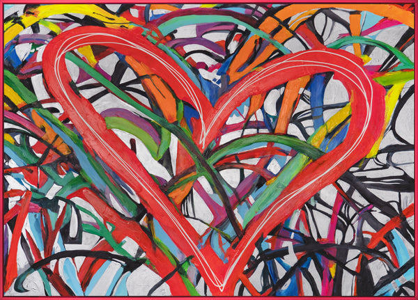 The painting "Dance of Hearts" - the day and night energy of feelings