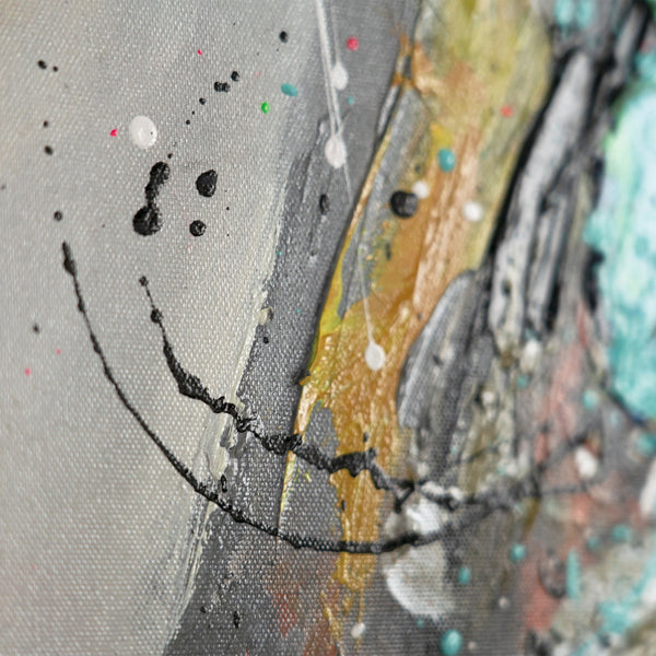 The painting "The View" is a female portrait in the style of modern expressionism