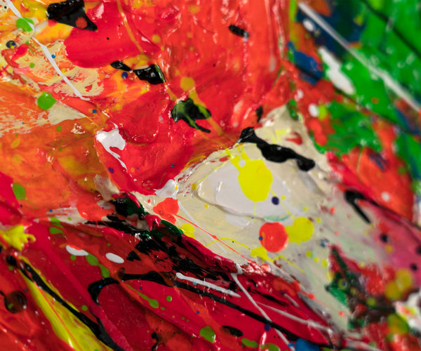 Painting "Looking Inside" - an abstract eye in the style of street art