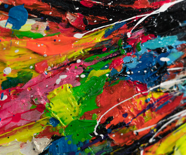 Painting "Looking Inside" - an abstract eye in the style of street art