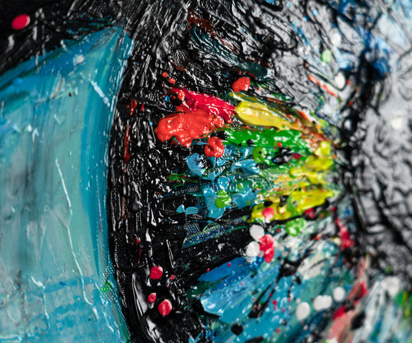Painting "Looking Inside" - an abstract eye in the style of street art