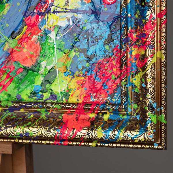 Painting "Looking Inside" - an abstract eye in the style of street art
