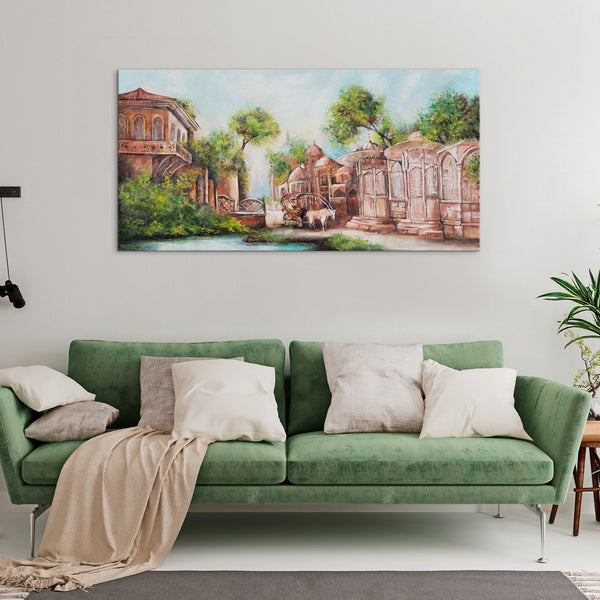 Painting "Cityscape" - oriental architecture and comfort
