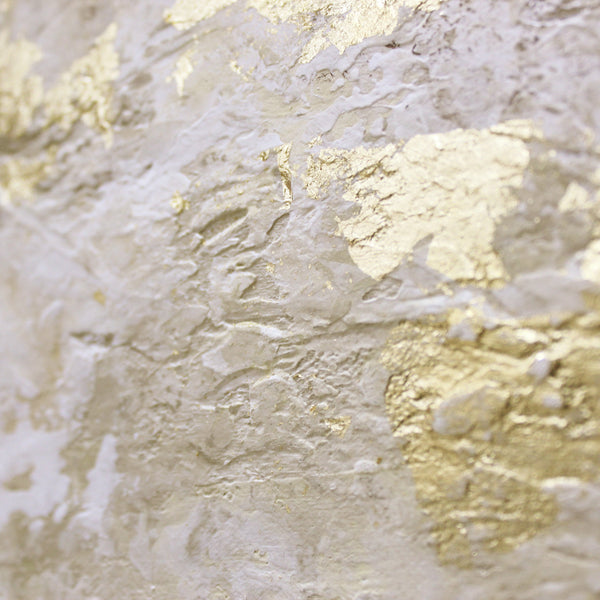 Painting "Golden Light" - modern abstraction with texture and gold
