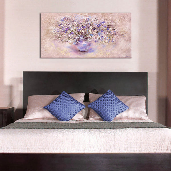 Painting "Still Life" - floral abstraction in delicate tones