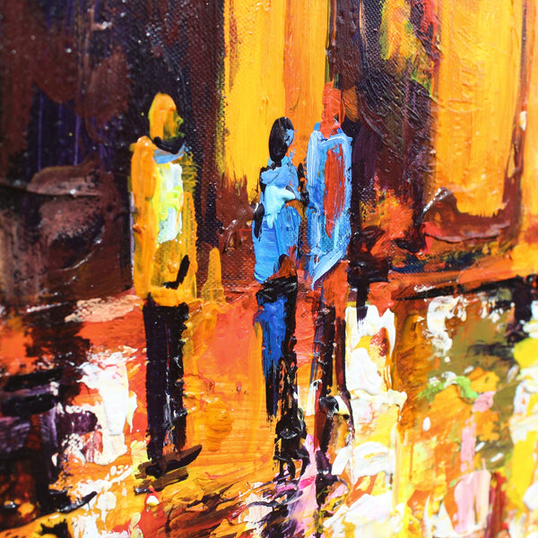 The painting "Brandenburg Gate" is a vivid architectural classic