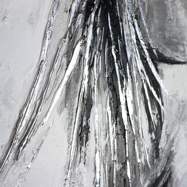 The painting "Charm" is a modern female figure in a minimalist style