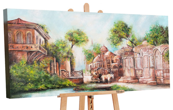 Painting "Cityscape" - oriental architecture and comfort