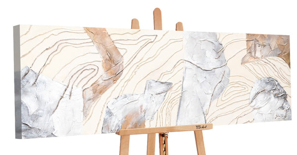 Painting "Symphony" - abstract texture in warm tones