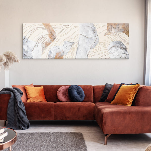 Painting "Symphony" - abstract texture in warm tones