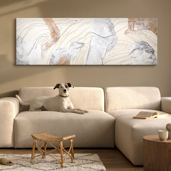 Painting "Symphony" - abstract texture in warm tones