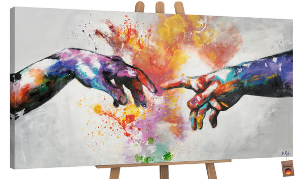 Painting "Galactic" - cosmic energy on canvas