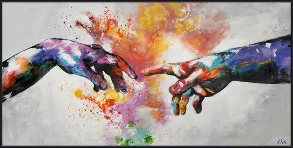 Painting "Galactic" - cosmic energy on canvas