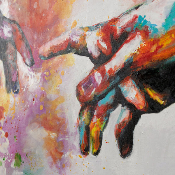 Painting "Galactic" - cosmic energy on canvas