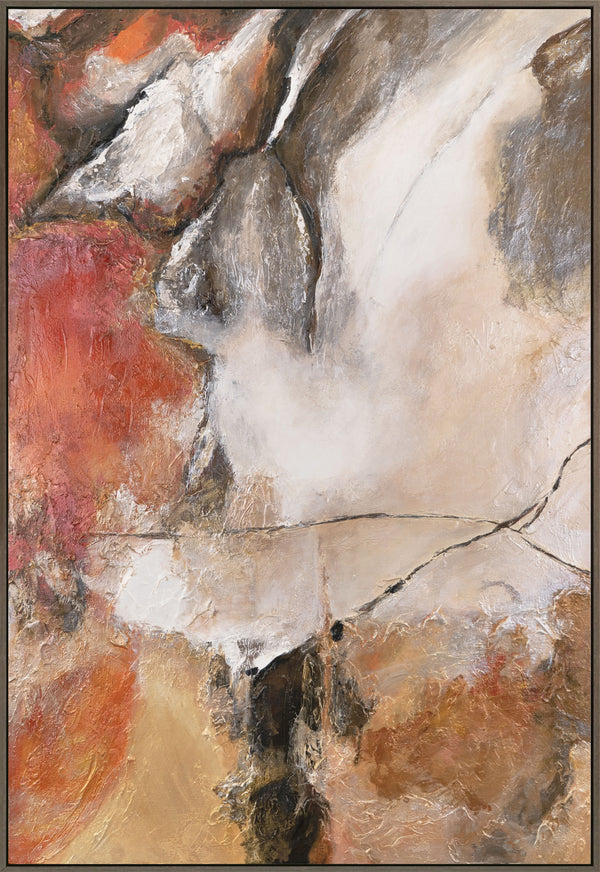 The painting "Element of the Earth" is a textured abstraction with character