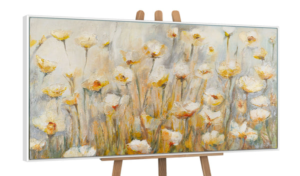 The painting "Light of Floral Silence" is an airy floral abstraction
