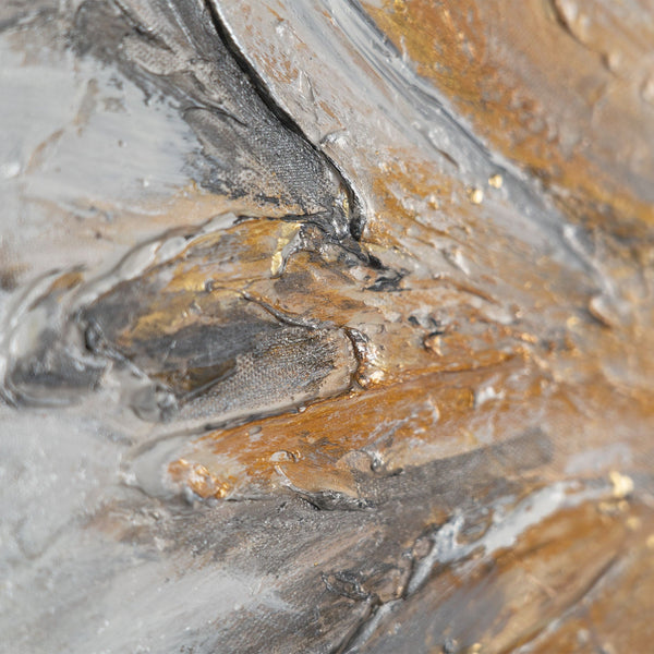 The painting "Take-off" is an abstraction with the shape of a wing