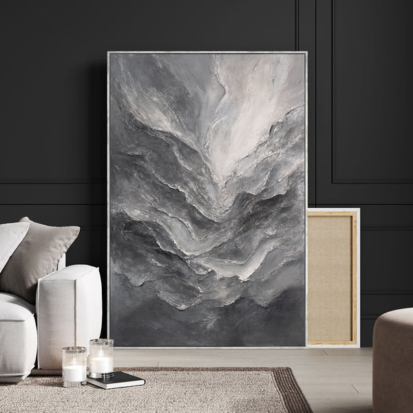 The painting “Memory of Rocks”