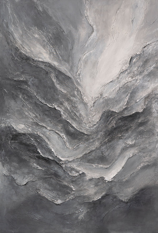 The painting “Memory of Rocks”