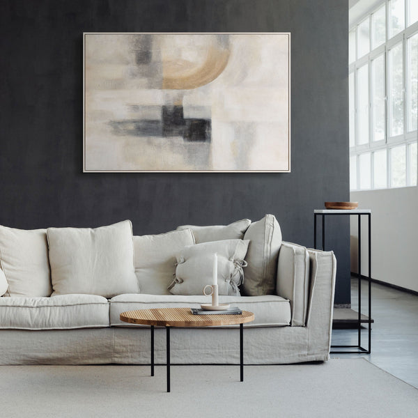 Painting "Twilight Light" — Textured Play of Forms and Light