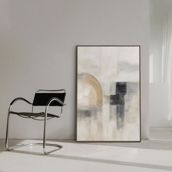 Painting "Twilight Light" — Textured Play of Forms and Light