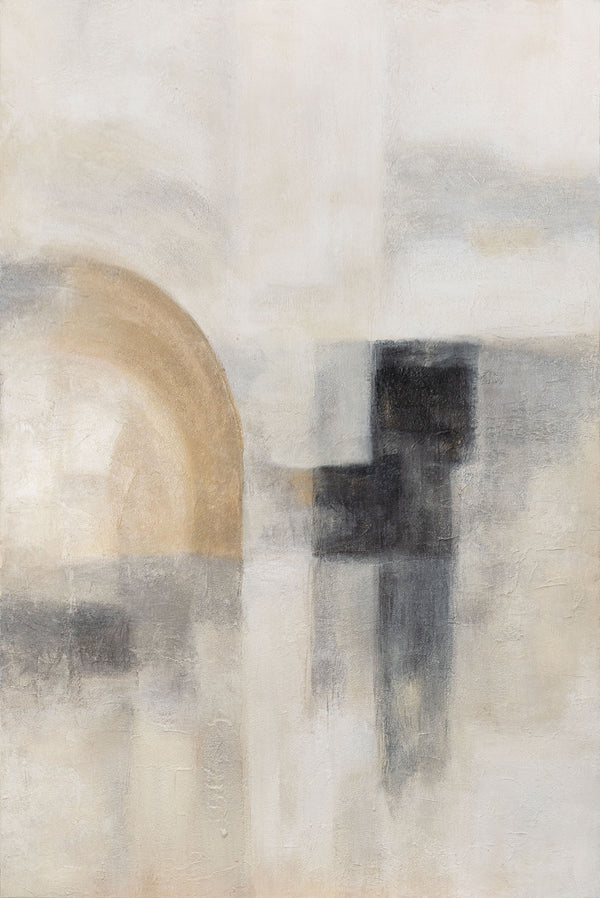 Painting "Twilight Light" — Textured Play of Forms and Light