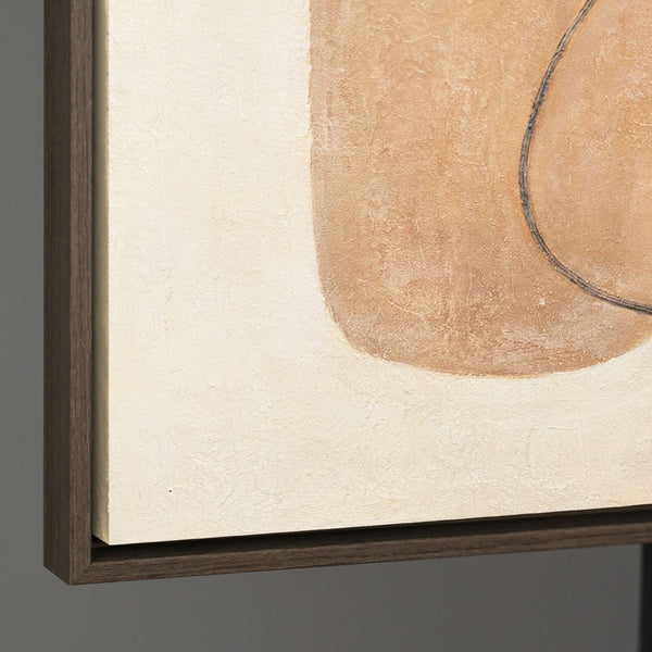 "Balance of Contrasts" — Abstract Painting in Black and Brown Tones