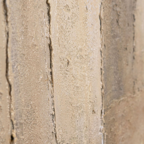 "Verticals of Time" — Textured Abstraction in Beige