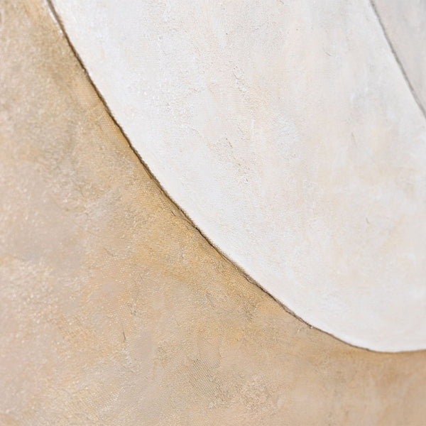 The painting “Heat Flow” – abstract plasticity of forms in contemporary minimalism