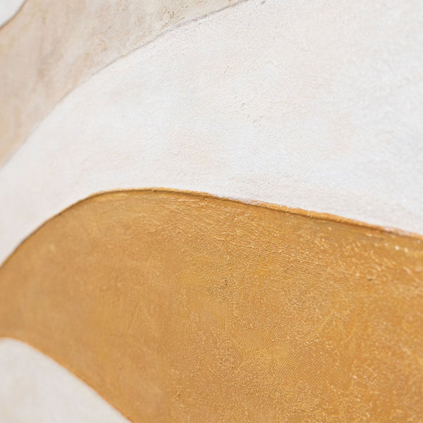 The painting “Heat Flow” – abstract plasticity of forms in contemporary minimalism