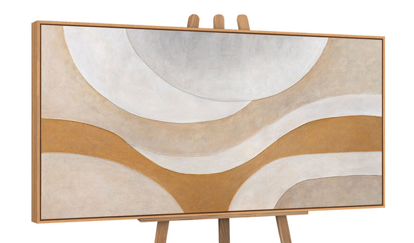 The painting “Heat Flow” – abstract plasticity of forms in contemporary minimalism
