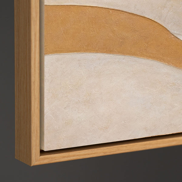 The painting “Heat Flow” – abstract plasticity of forms in contemporary minimalism