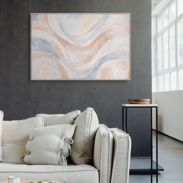 The painting “Wind Lines” — an airy abstraction for a modern interior