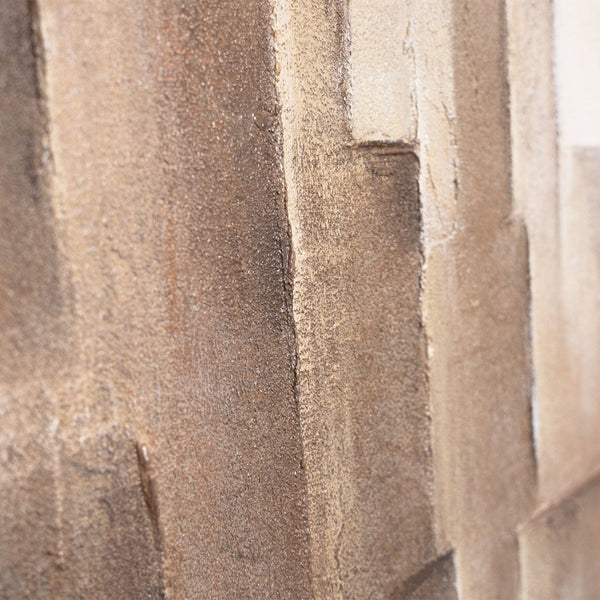 The painting “The Limits of Illusion” - contemporary abstract canvas with an architectural motif