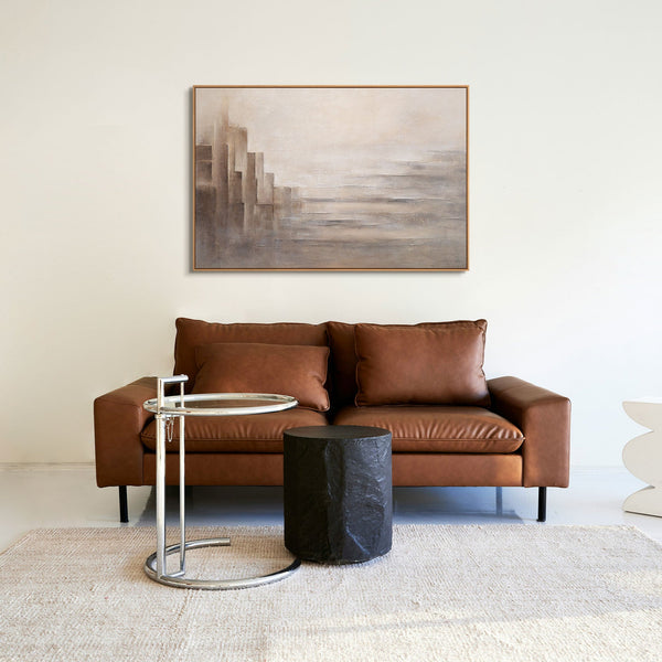The painting “The Limits of Illusion” - contemporary abstract canvas with an architectural motif